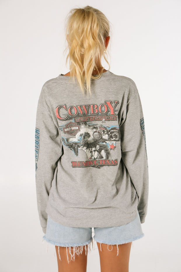 Harley Davidson Cowboy Long Sleeve Tee