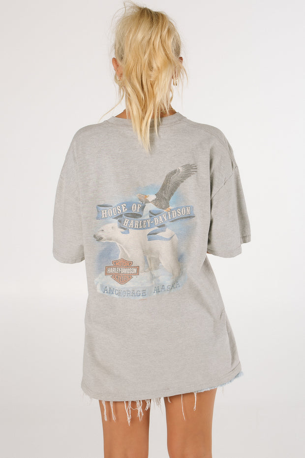 Harley Davidson Alaska Grey Tee