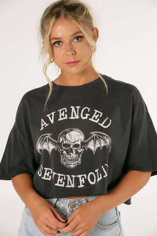 Avenged Sevenfold Band Crop Tee