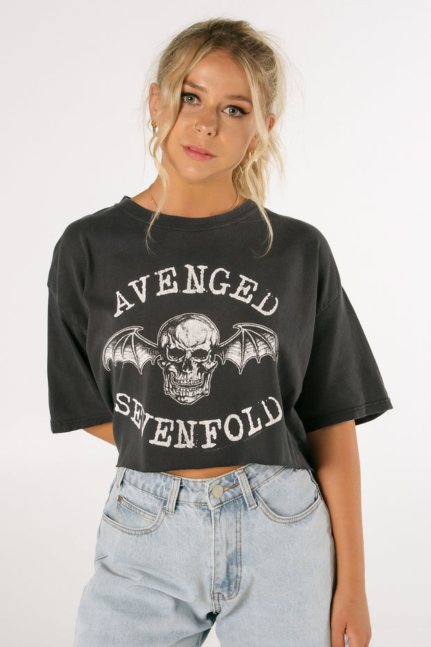 Avenged Sevenfold Band Crop Tee