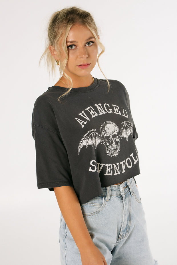 Avenged Sevenfold Band Crop Tee