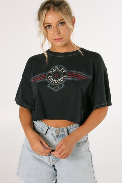 Harley Davidson USA Crop Tee