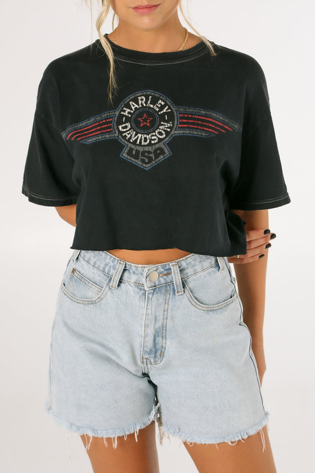 Harley Davidson USA Crop Tee