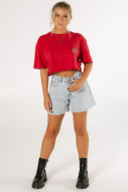 Harley Davidson Sunbury Red Crop Tee