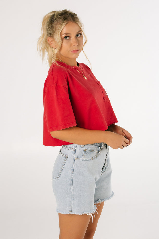 Harley Davidson Sunbury Red Crop Tee