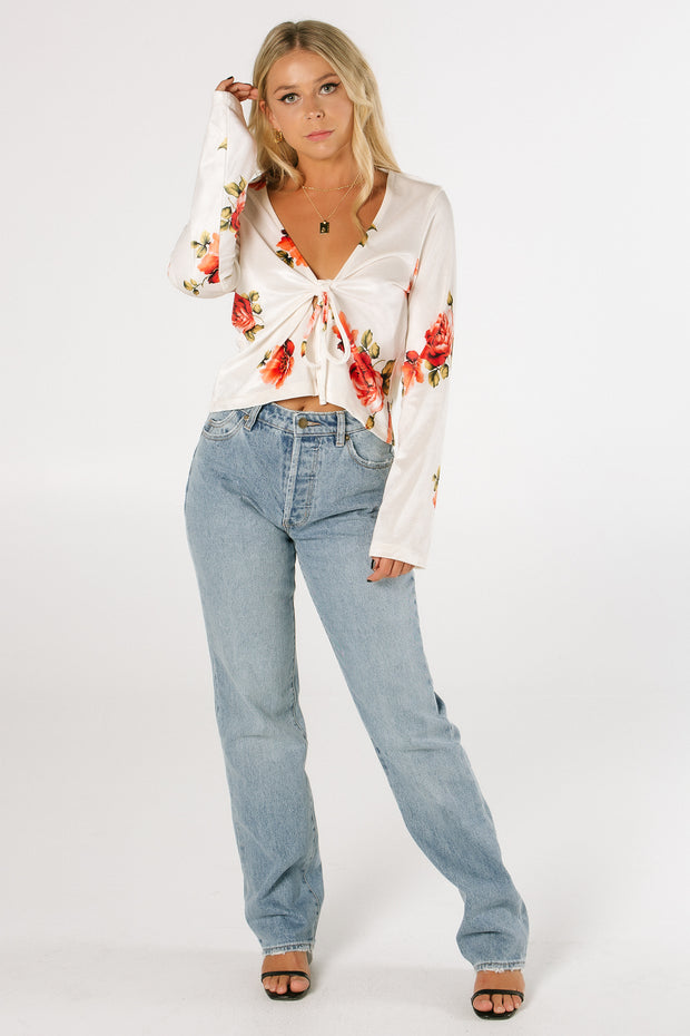 The Naked Rose Tie Top